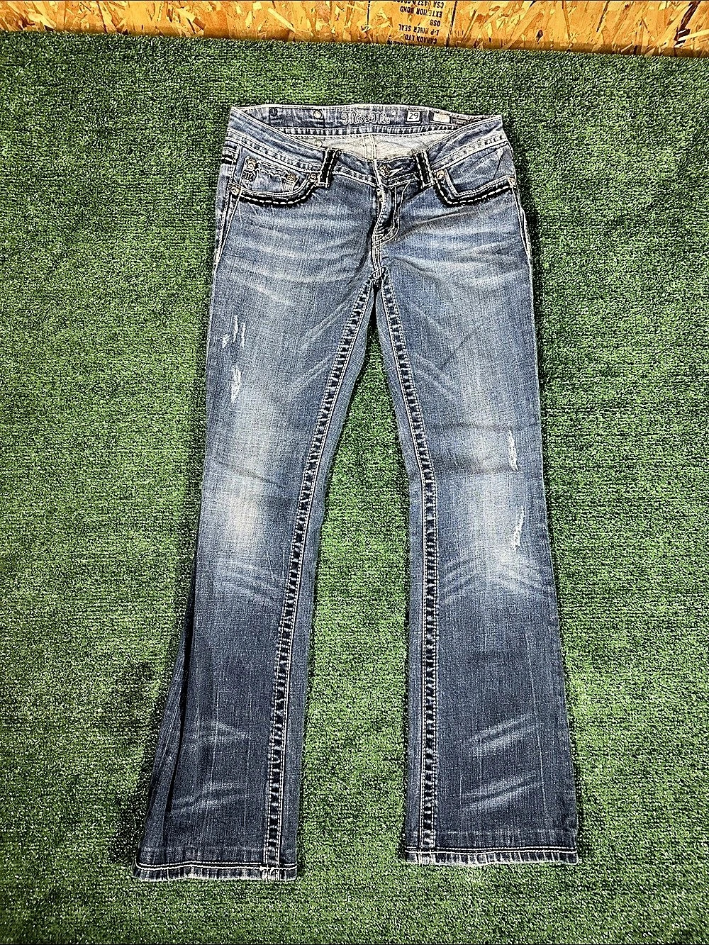 Miss Me Bootcut Jeans in Blue Waist 29 Like New